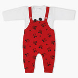 Newborn Girls Full Sleeves  Romper 2Pcs - Red, Newborn Girls Winterwear, Chase Value, Chase Value