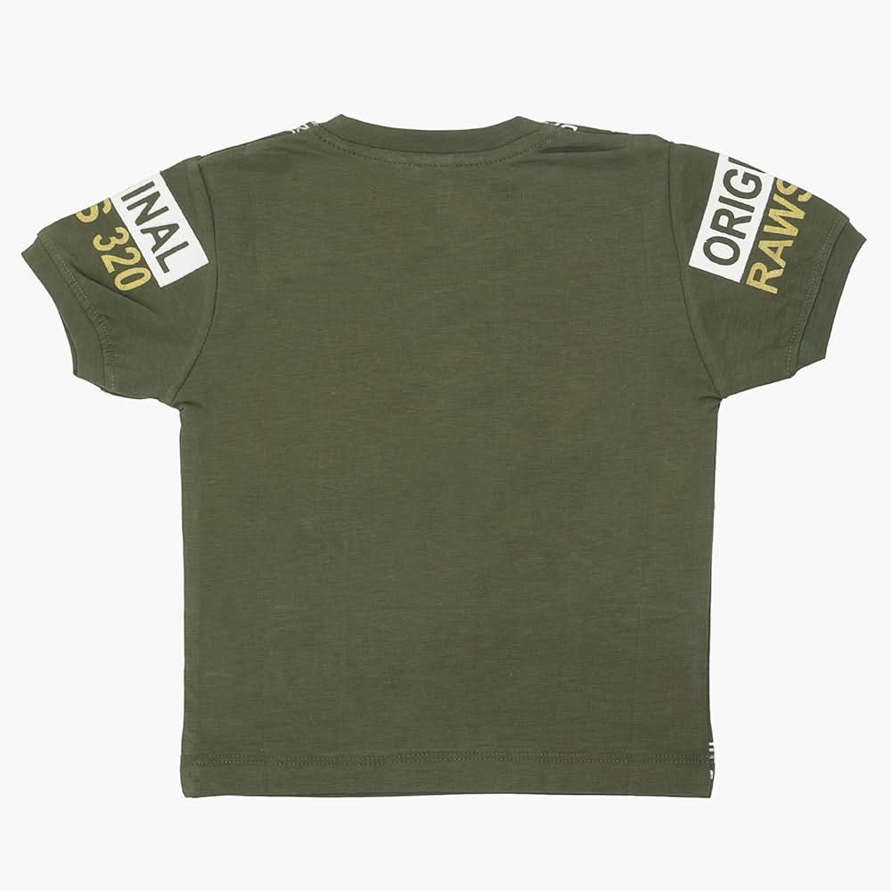 Boys Half Sleeves T-Shirt - Dark Green, Boys T-Shirts, Chase Value, Chase Value