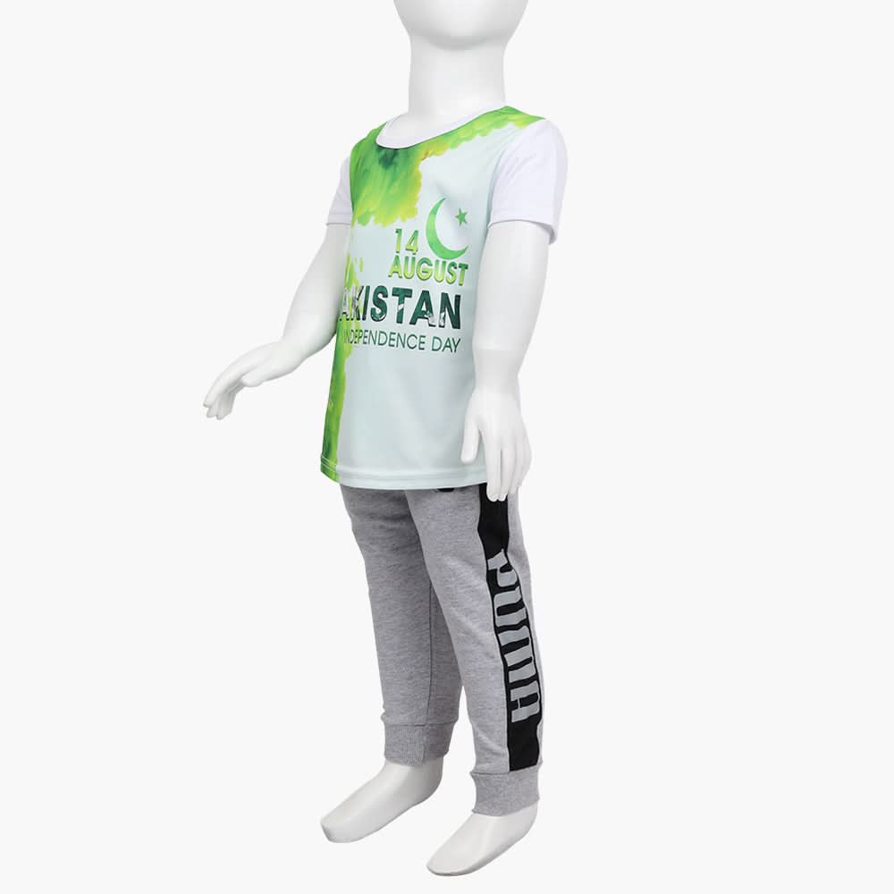 Girls Azadi T-Shirt - Green, Girls T-Shirts, Chase Value, Chase Value
