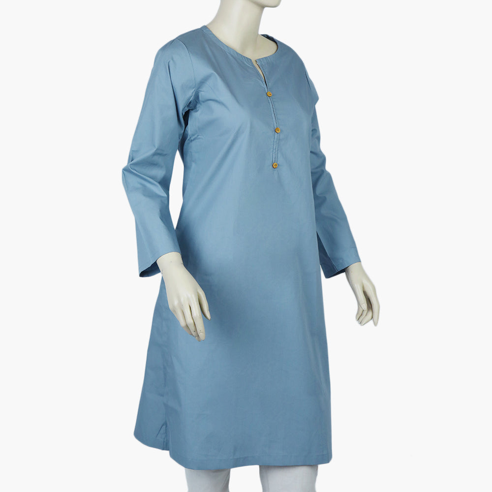 Women's Plain Kurti - Grey, Women Ready Kurtis, Chase Value, Chase Value