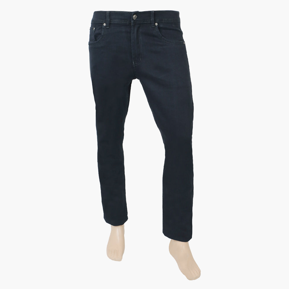 Men's Fancy Satin Stretch Denim Pant - Black, Men's Casual Pants & Jeans, Chase Value, Chase Value