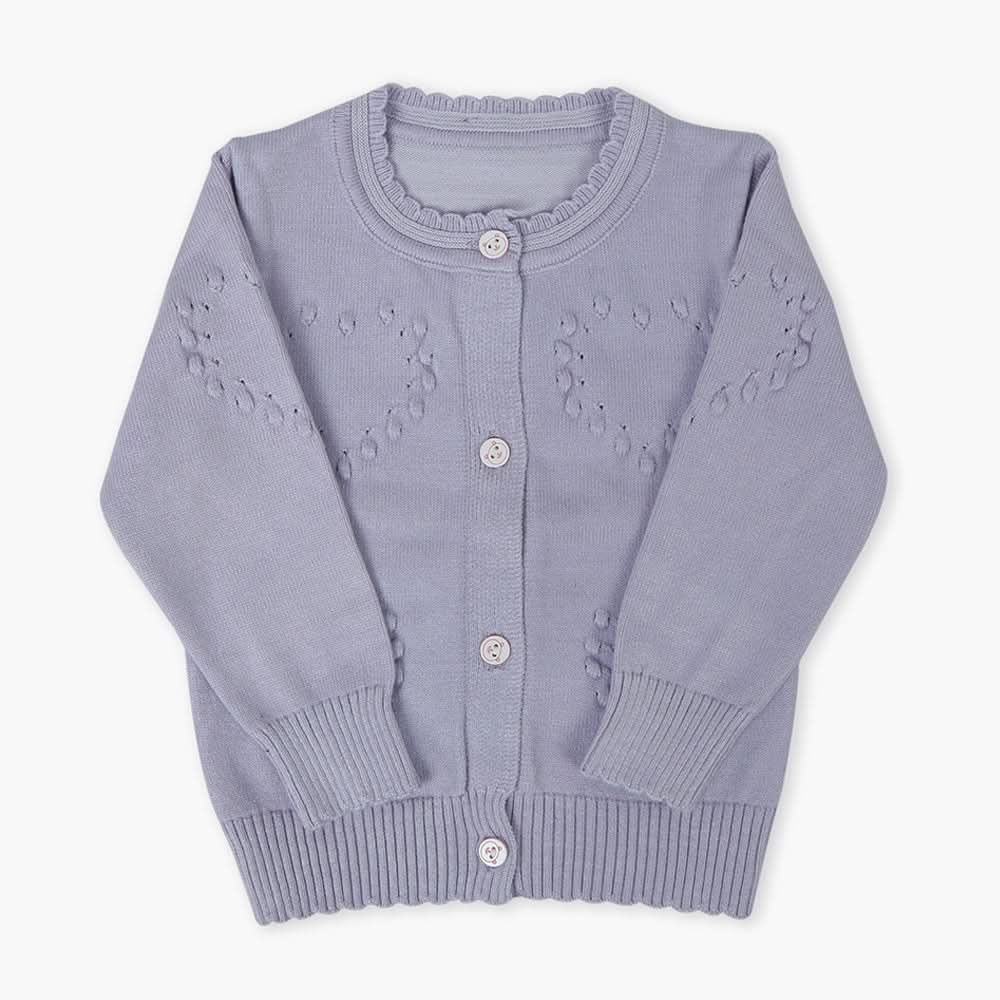 Newborn Girls Sweater - Light Purple, Newborn Girls Winterwear, Chase Value, Chase Value