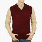 Men's Sleeveless Sweater - Maroon, Men's Sweater & Sweat Shirts, Chase Value, Chase Value