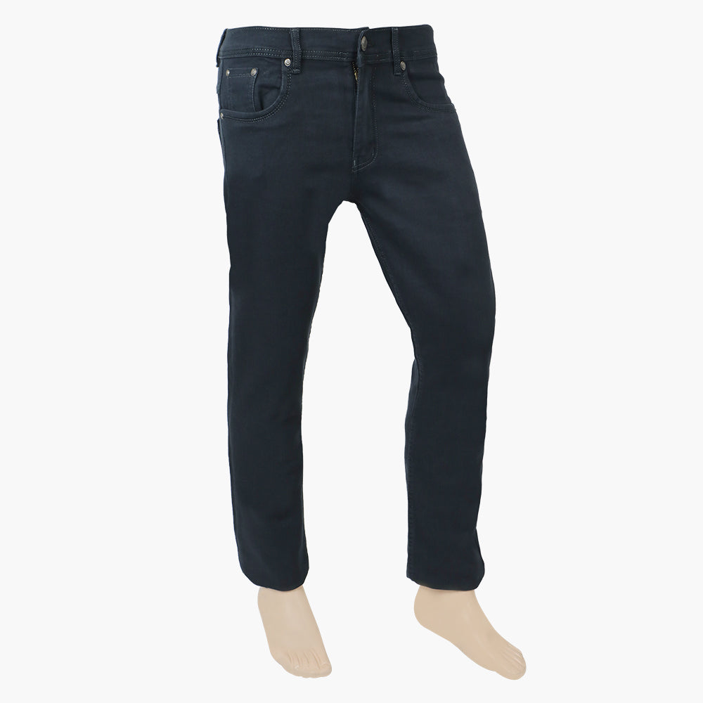 Men's Fancy Satin Stretch Denim Pant - Black, Men's Casual Pants & Jeans, Chase Value, Chase Value