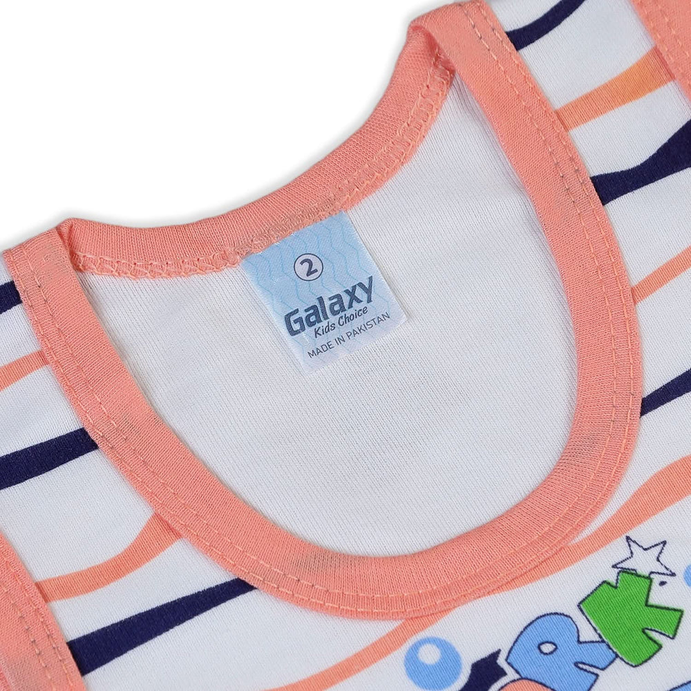 Newborn Boys Sando Suit - Peach, Newborn Boys Sets & Suits, Chase Value, Chase Value