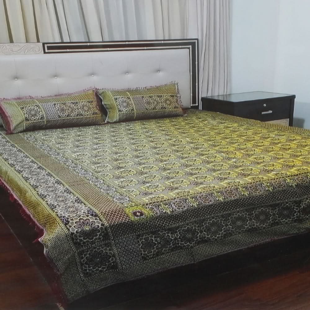 Guttex Bed Sheet Fancy - A, Double Size Bed Sheet, Chase Value, Chase Value
