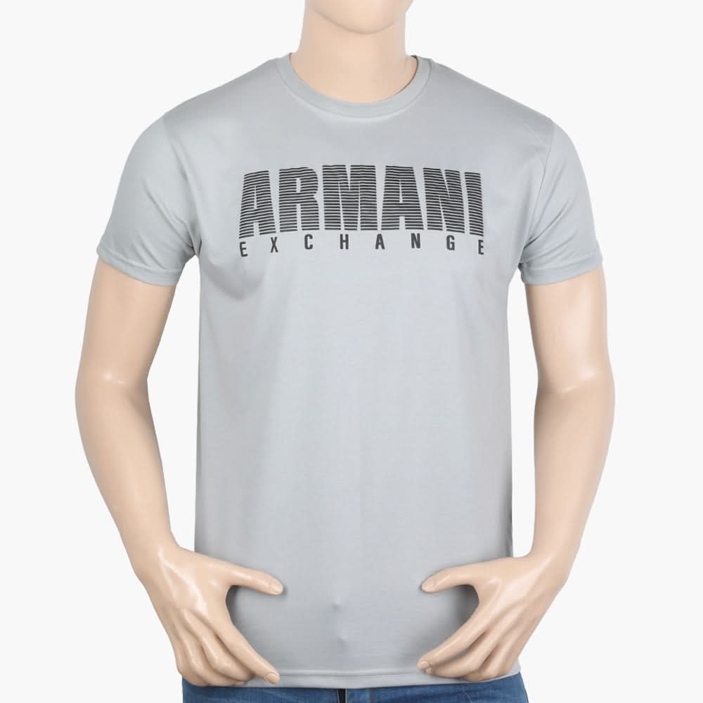 Men's Half Sleeves T-Shirt - Light Grey, Men's T-Shirts & Polos, Chase Value, Chase Value