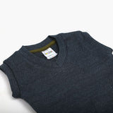 Newborn Boys Sleevesless Sweater - Steel Blue, Newborn Boys Winterwear, Chase Value, Chase Value