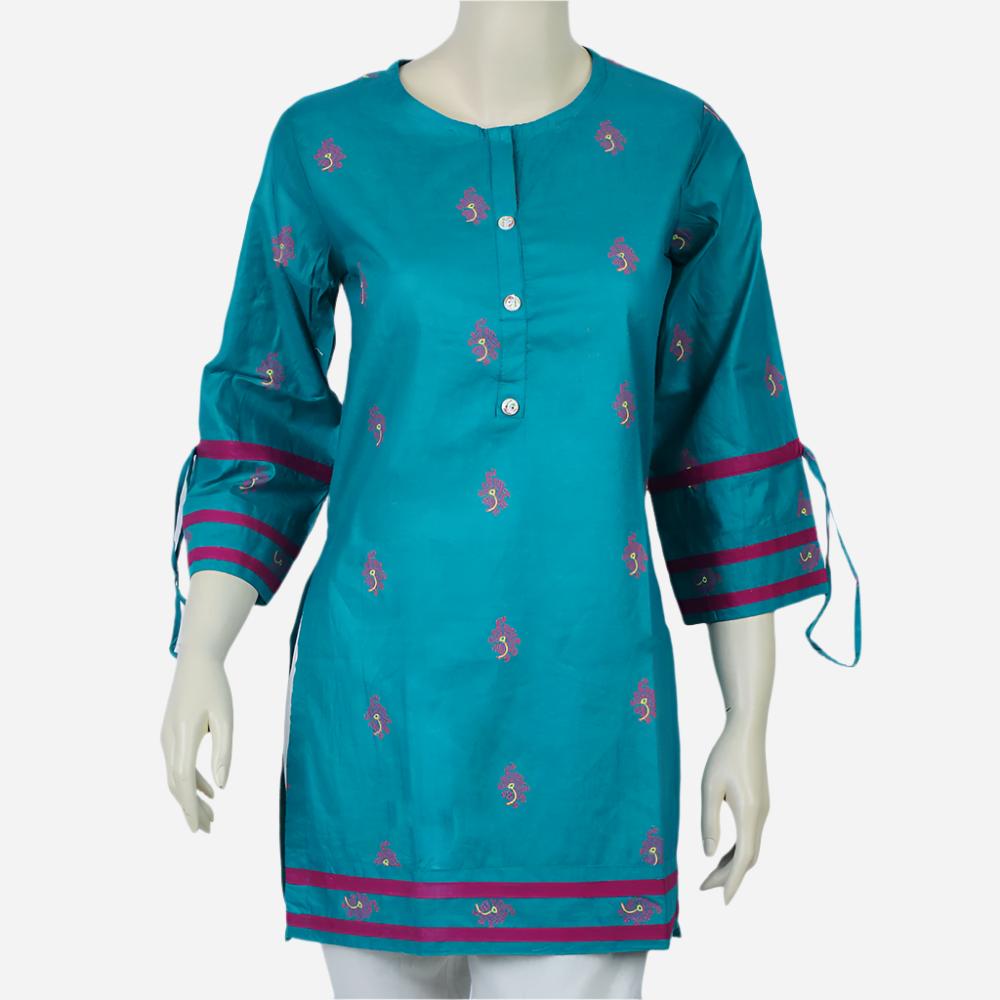 Girls Printed Kurti - Green, Girls Kurti, Chase Value, Chase Value