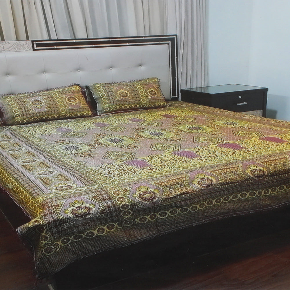 Guttex Bed Sheet Fancy - B, Double Size Bed Sheet, Chase Value, Chase Value