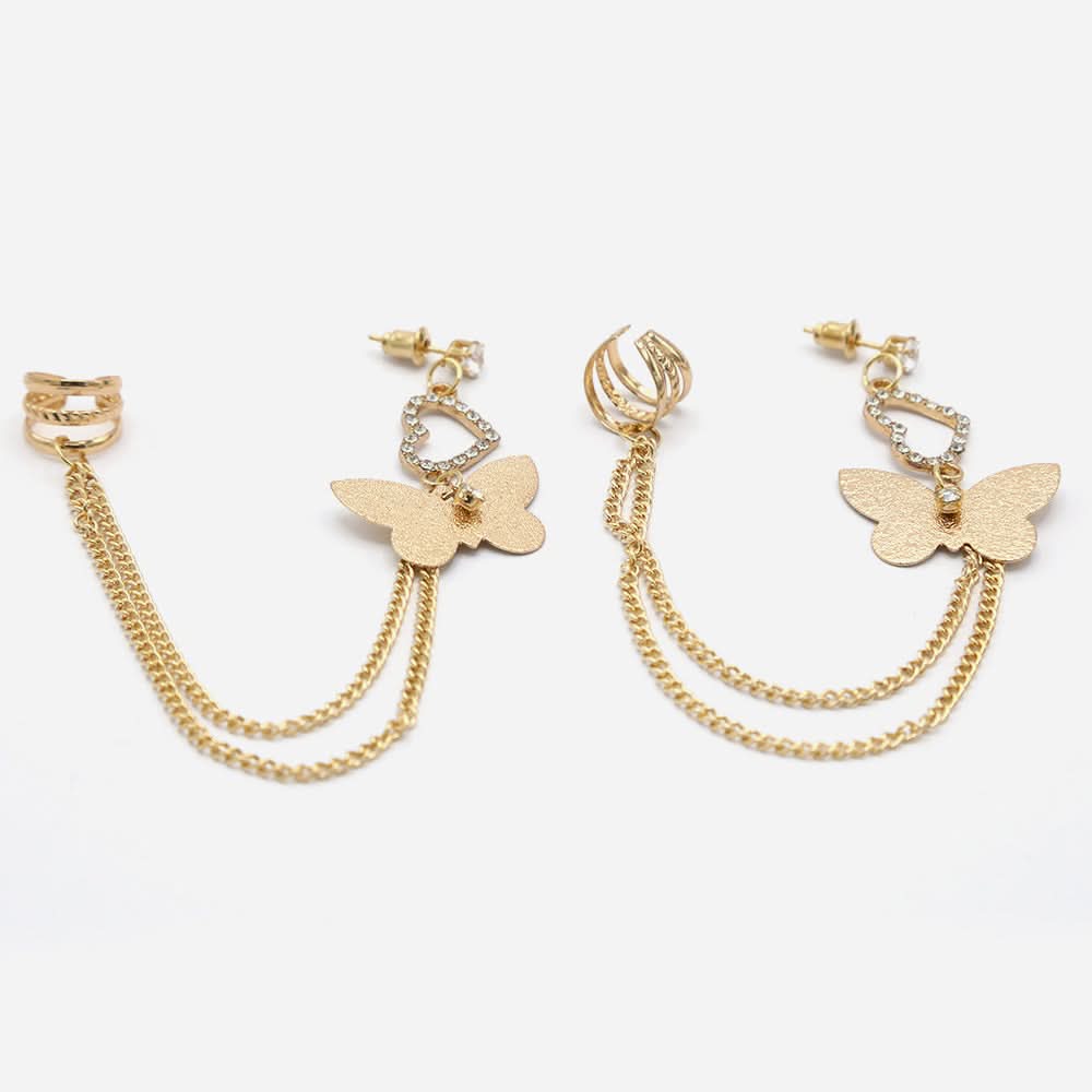 Women's Ear Cuff - Golden, Women Earrings & Tops, Chase Value, Chase Value