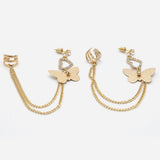 Women's Ear Cuff - Golden, Women Earrings & Tops, Chase Value, Chase Value