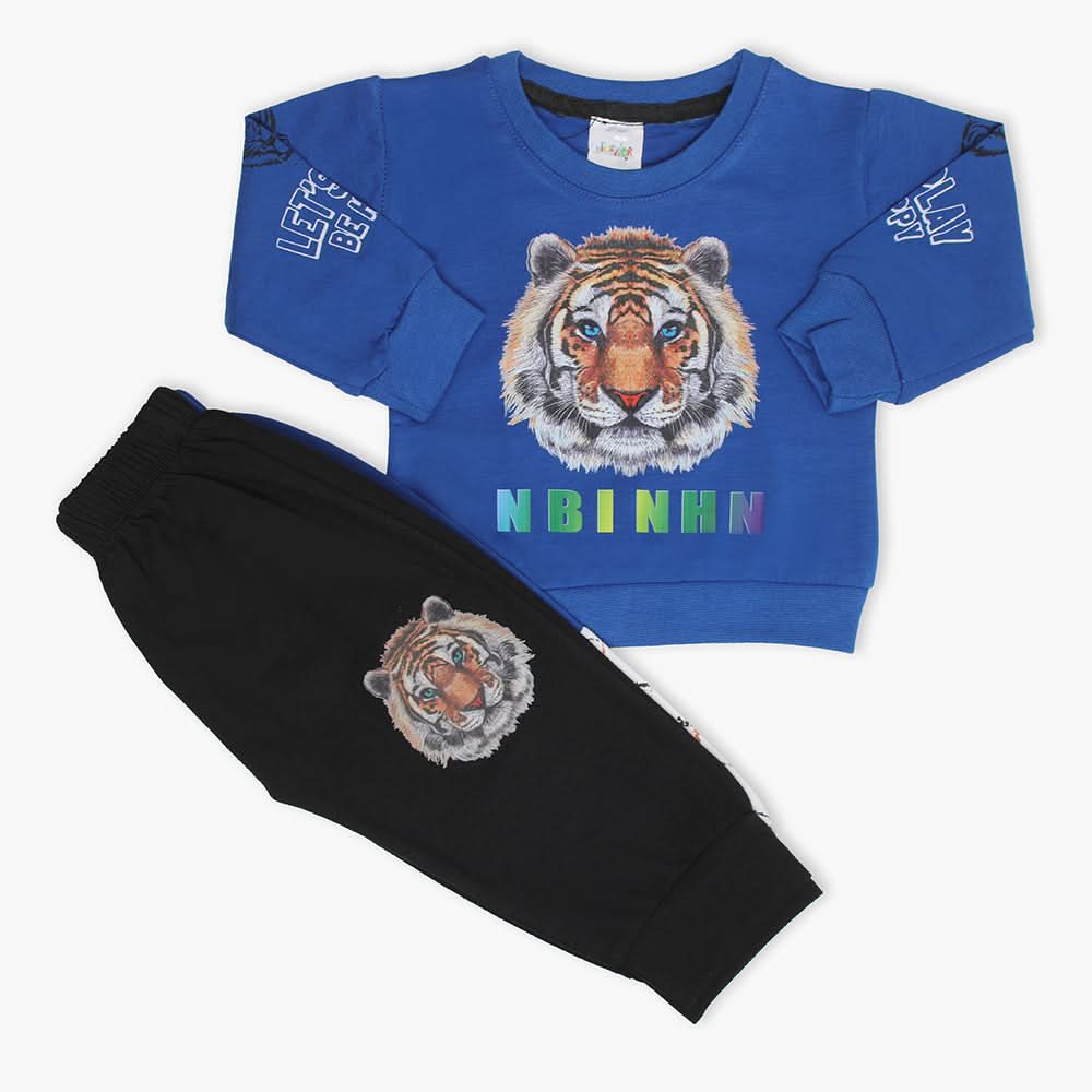 Newborn Boys Full Sleeves Suit - Blue, Newborn Boys Winterwear, Chase Value, Chase Value