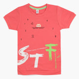 Boys Half Sleeves T-Shirt - Pink, Boys T-Shirts, Chase Value, Chase Value
