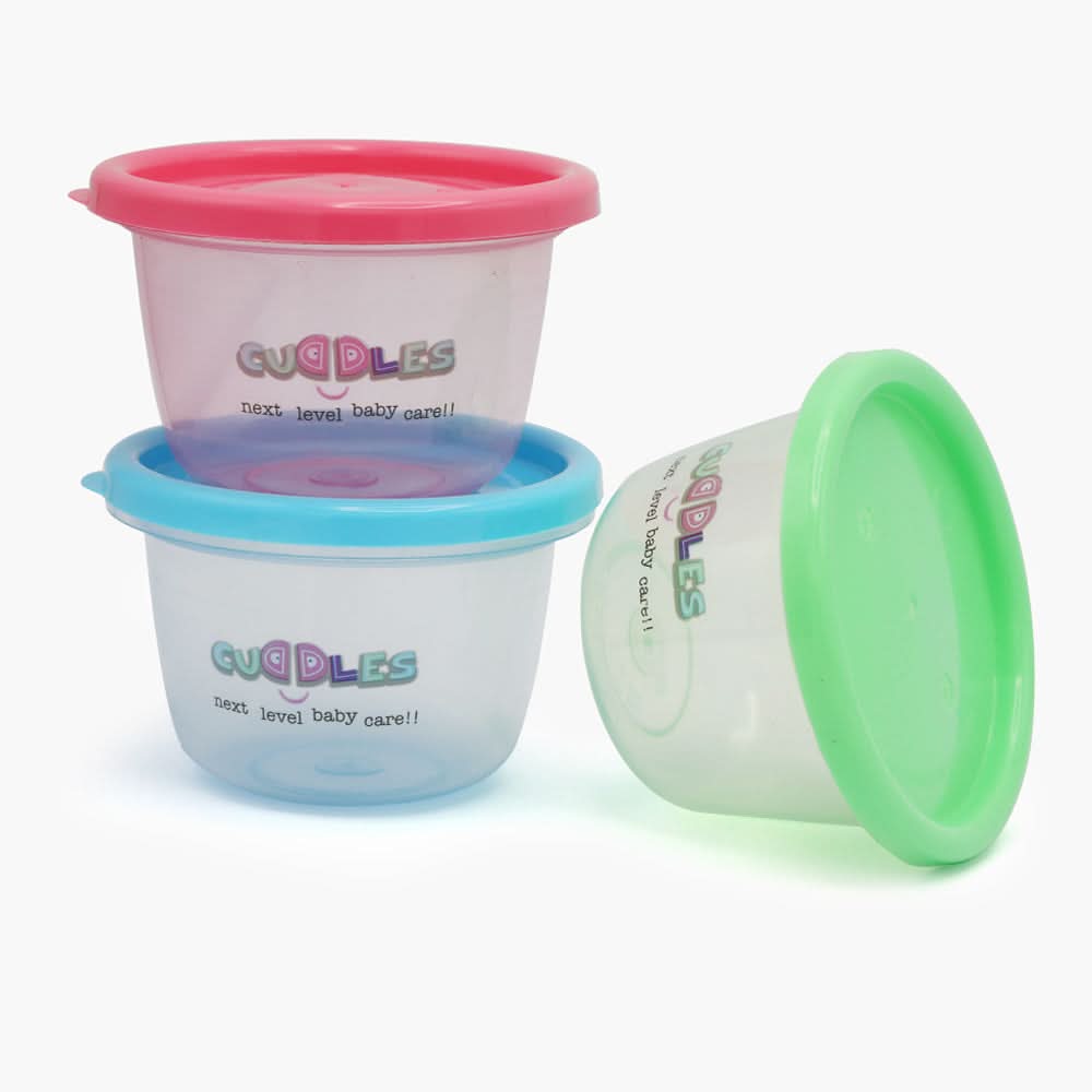 Safe Storage Cups Small Pack Of 3 - Multi, Feeding Supplies, Chase Value, Chase Value