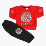 Newborn Boys Full Sleeves Suit - Red, Newborn Boys Winterwear, Chase Value, Chase Value
