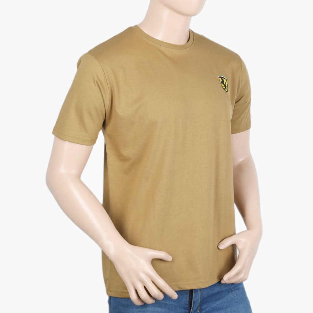 Men's Half Sleeves T-Shirt - Brown, Men's T-Shirts & Polos, Chase Value, Chase Value