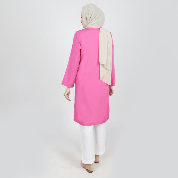 Women's Stitched Kurti - Pink