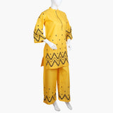Women's Embroidered 2Pcs Suit - Yellow, Women Shalwar Suits, Chase Value, Chase Value