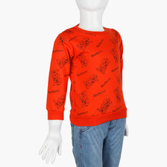 Boys Full Sleeves T-Shirt - Orange, Boys T-Shirts, Chase Value, Chase Value