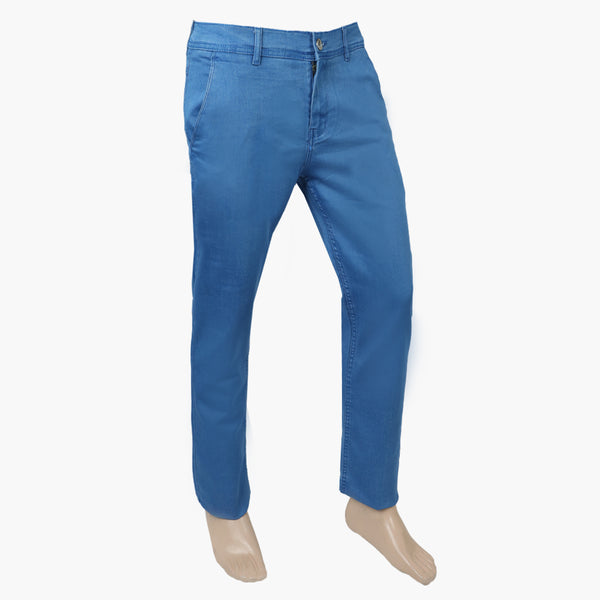 Men's Fancy Satin Stretch Denim Pant - Blue, Men's Casual Pants & Jeans, Chase Value, Chase Value