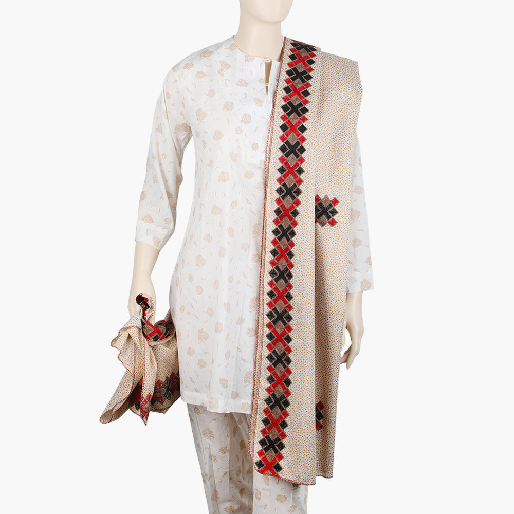 Women's Printed Dupatta - Beige, Women Dupatta, Chase Value, Chase Value
