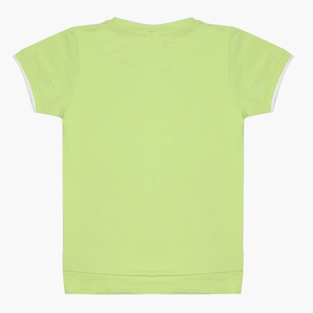 Boys Half Sleeves T-Shirt - Light Green, Boys T-Shirts, Chase Value, Chase Value