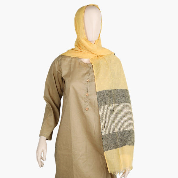 Women's Turkish Scarf - Yellow, Women Shawls & Scarves, Chase Value, Chase Value