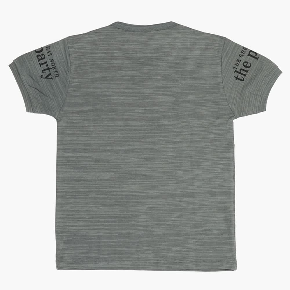 Boys Half Sleeves T-Shirt - Dark Grey, Boys T-Shirts, Chase Value, Chase Value