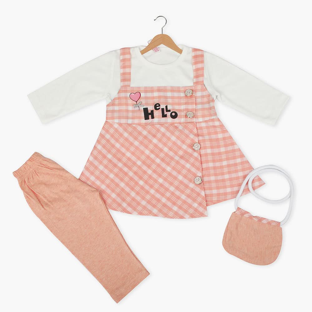 Newborn Girls Suit  - Peach, Newborn Girls Sets & Suits, Chase Value, Chase Value
