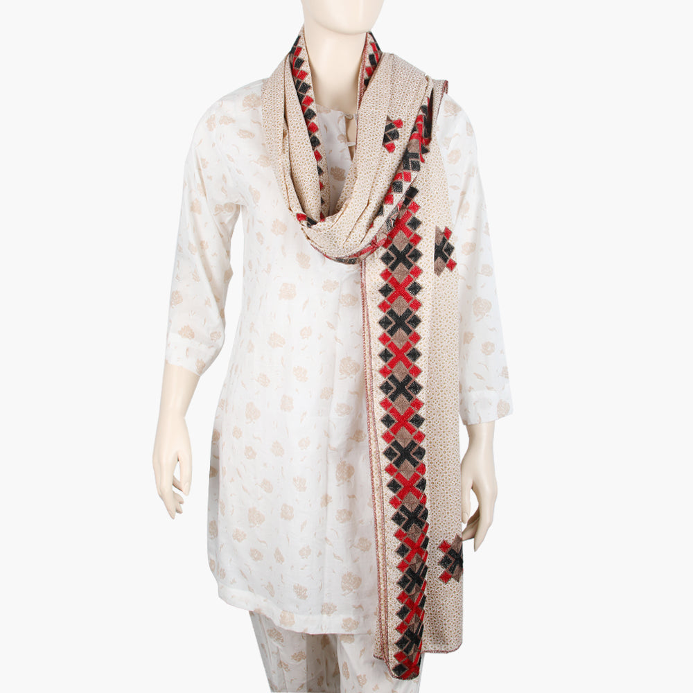 Women's Printed Dupatta - Beige, Women Dupatta, Chase Value, Chase Value