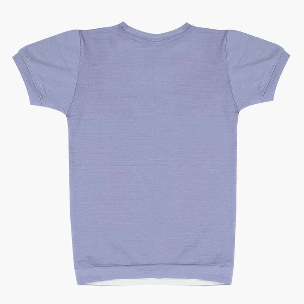 Boys Half Sleeves T-Shirt - Light Purple, Boys T-Shirts, Chase Value, Chase Value