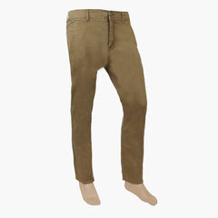 Men's Fancy Satin Stretch Denim Pant - Light Brown, Men's Casual Pants & Jeans, Chase Value, Chase Value