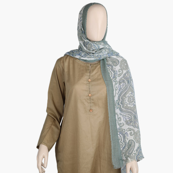 Women's Printed Scarf - Sea Green, Women Shawls & Scarves, Chase Value, Chase Value