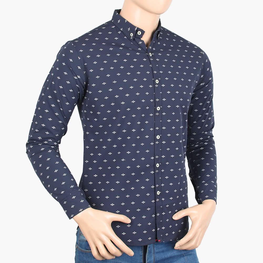 Men's Casual Shirt - Navy Blue, Men's Shirts, Chase Value, Chase Value