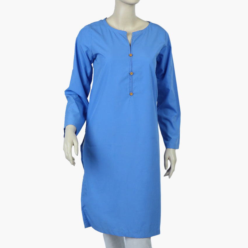 Women's Plain Kurti - Ink Blue, Women Ready Kurtis, Chase Value, Chase Value