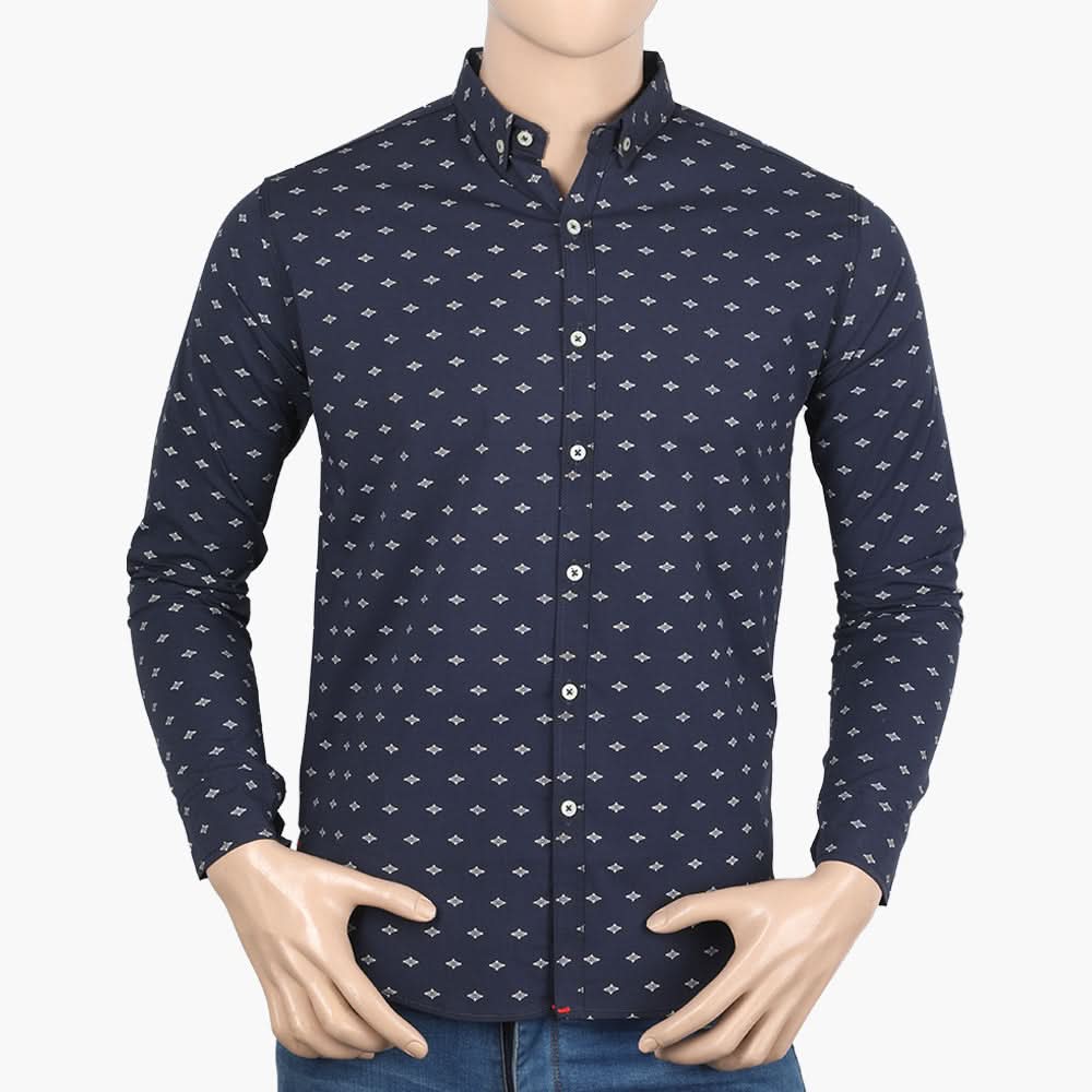 Men's Casual Shirt - Navy Blue, Men's Shirts, Chase Value, Chase Value