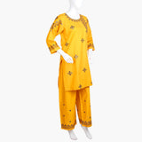 Women's Embroidered 2Pcs Suit - Yellow, Women Shalwar Suits, Chase Value, Chase Value