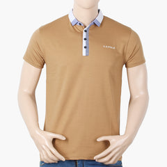 Men's Half Sleeves Polo T-Shirt - Brown, Men's T-Shirts & Polos, Chase Value, Chase Value