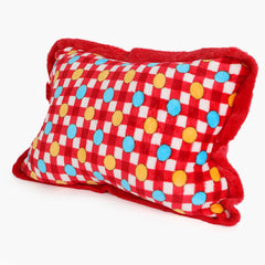 Dotted Fluffy Pillow - Red, Cushions & Pillows, Chase Value, Chase Value