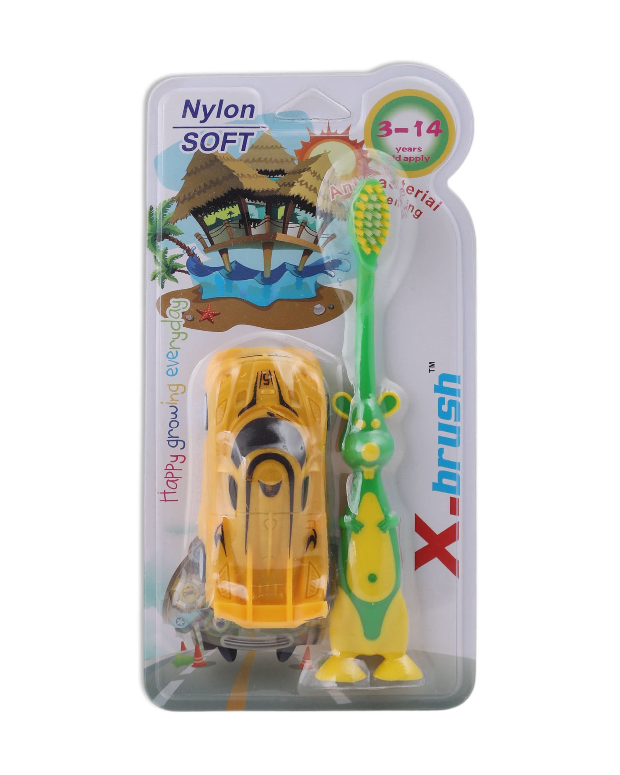 Tooth Brush - Yellow & Green, Oral Care, Chase Value, Chase Value