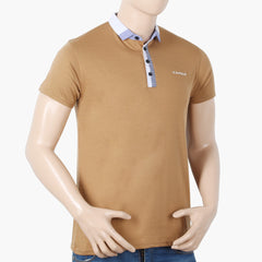 Men's Half Sleeves Polo T-Shirt - Brown, Men's T-Shirts & Polos, Chase Value, Chase Value