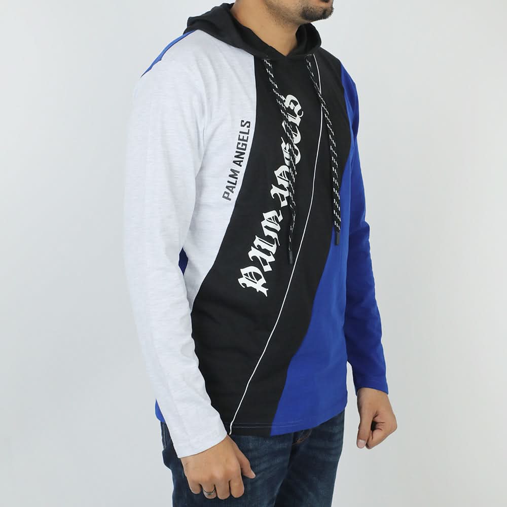 Men's Full Sleeves Hoodie T-Shirt - Blue, Men's Jackets & Hoodies, Chase Value, Chase Value