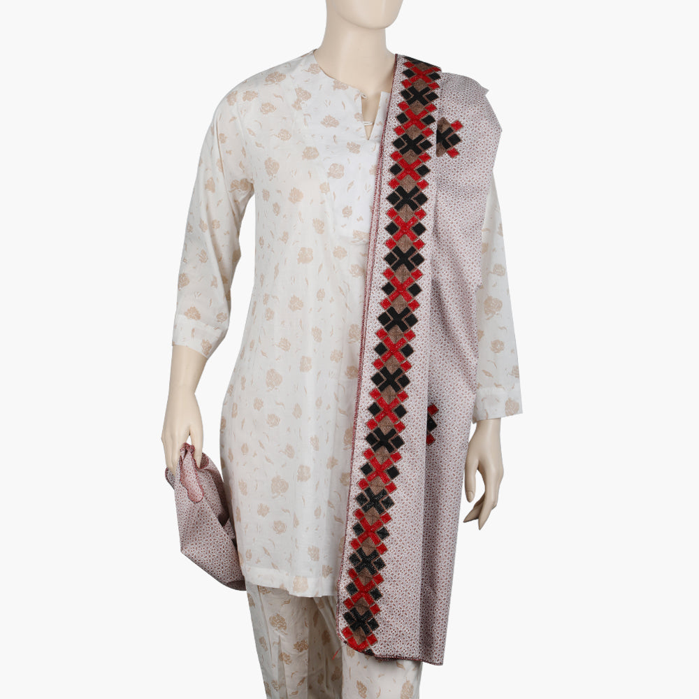 Women's Printed Dupatta - Tea Pink, Women Dupatta, Chase Value, Chase Value