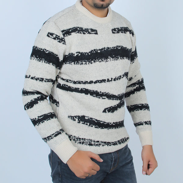 Men's Jacquard Sweater - Black, Men's Sweater & Sweat Shirts, Eminent, Chase Value