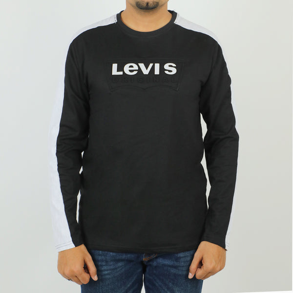 Men's Full Sleeves Round Neck T-Shirt - Black, Men's T-Shirts & Polos, Chase Value, Chase Value