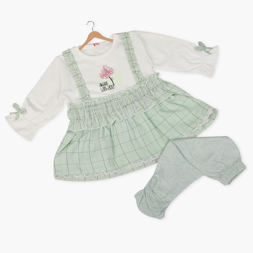 Newborn Girls Suit  - Light Green, Newborn Girls Sets & Suits, Chase Value, Chase Value