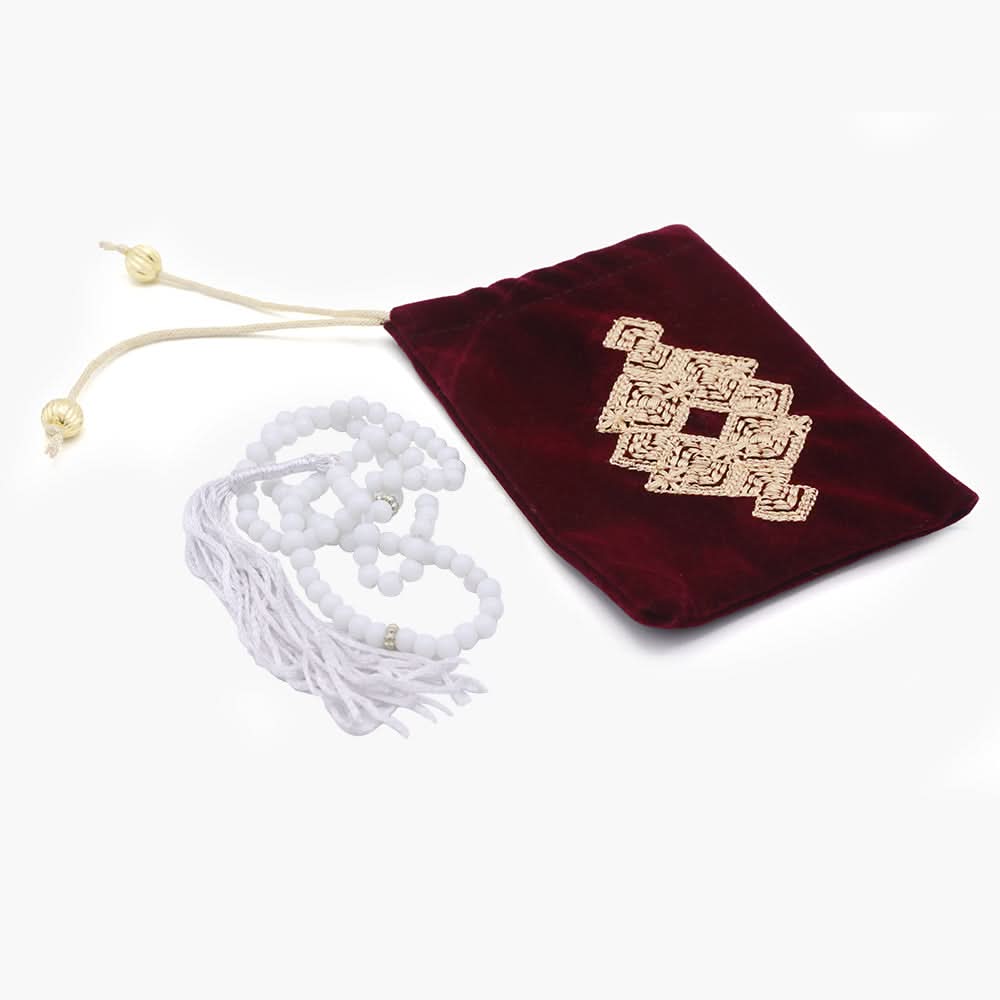 Tasbih With Pouch - Maroon, Home Accessories, Chase Value, Chase Value