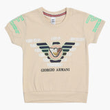 Boys Half Sleeves T-Shirt - Fawn, Boys T-Shirts, Chase Value, Chase Value