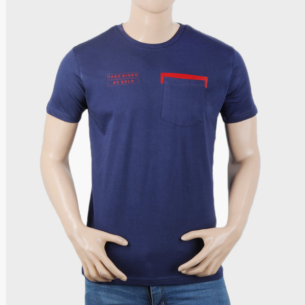 Eminent Men's Half Sleeves T-Shirt - Navy Blue, Men's T-Shirts & Polos, Eminent, Chase Value